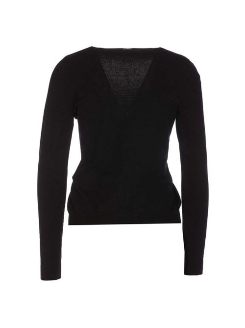 Cardigan Donna nero con bottoni a gioiello LIU JO | WA4109-MS99E22222